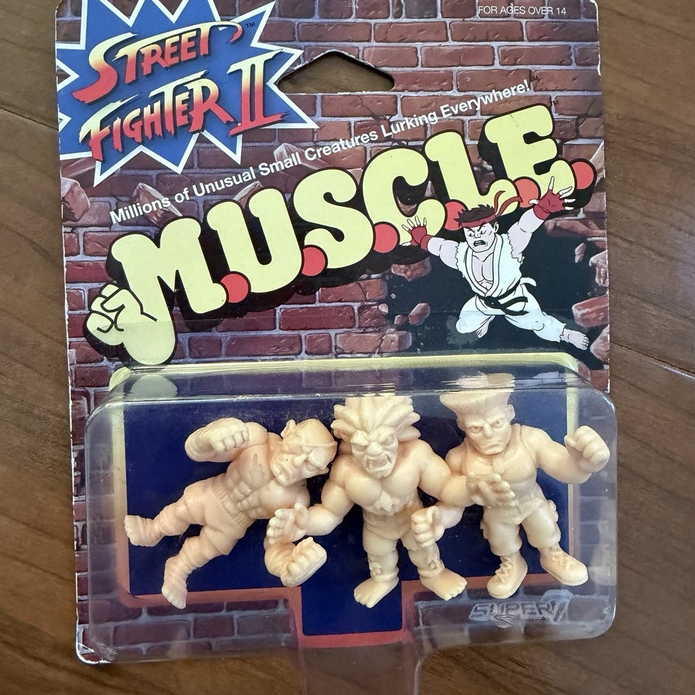CAPCOM Street Fighter II M.U.S.C.L.E. Figures Guile Blanka‎ Sagat 3pc Figurines